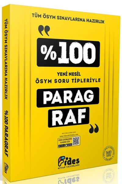 % 100 ÖSYM Soru Tipleriyle Paragraf Fides Yayınları FotokoPink