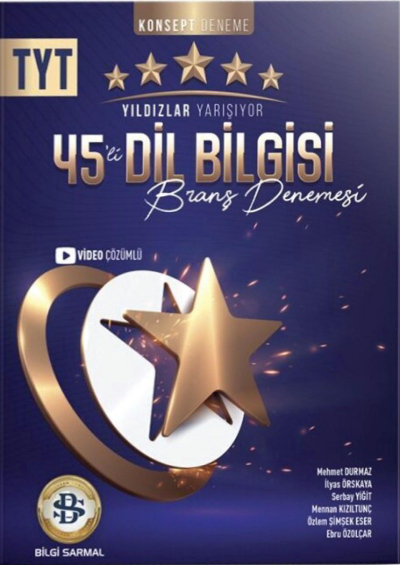 TYT Dil Bilgisi Yıldızlar Yarışıyor 45 li Branş Denemesi Bilgi Sarmal FotokoPink