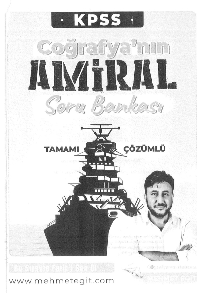KPSS NIN COĞRAFYA'NIN AMİRAL SORU BANKASI ÇÖZÜMLÜ MEHMET EĞİT FotokoPink