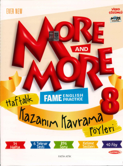 8.Sınıf More More Haftalık Kazanım Kavrama Föyleri 44 Föy Kurmay ELT