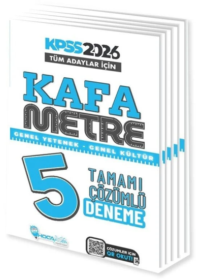 2026 KPSS Genel Yetenek Genel Kültür Kafametre 5 Deneme Çözümlü Hoca Kafası Yayınları FotokoPink