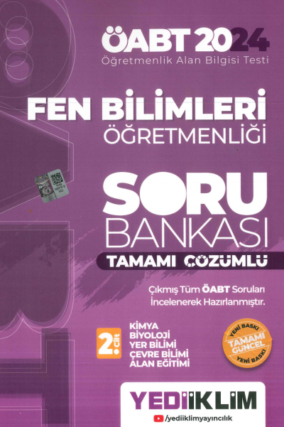 FEN BİLİMLERİ ÖĞRETMENLİĞİ SORU BANKASI TAMAMI ÇÖZÜMLÜ FotokoPink