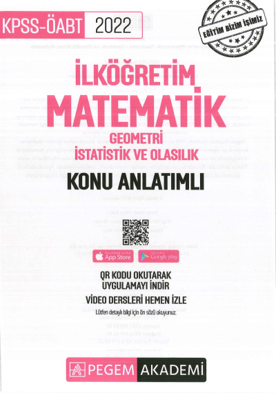 İLKÖĞRETİM MATEMATİK GEOMETRİ- İSTATİSTİK VE OLASILIK KONU ANLATIMLI FotokoPink
