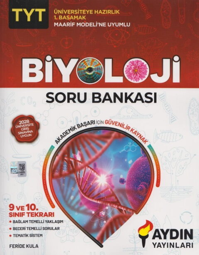 TYT Biyoloji Maarif Model 1. Basamak Soru Bankası Aydın Yayınları FotokoPink