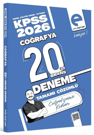 KPSS Coğrafyanın Kodları 20 Deneme Çözümlü EDU Kariyer FotokoPink