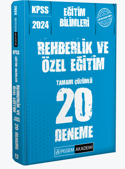2024 KPSS Eğitim Bilimleri Rehberlik ve Özel Eğitim 20 Deneme FotokoPink