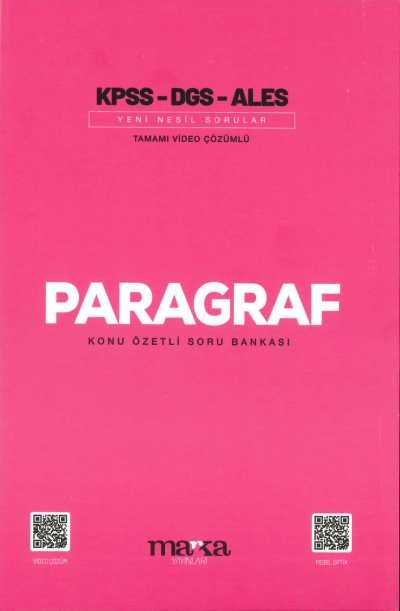 PARAGRAF KONU ÖZETLİ SORU BANKASI FotokoPink