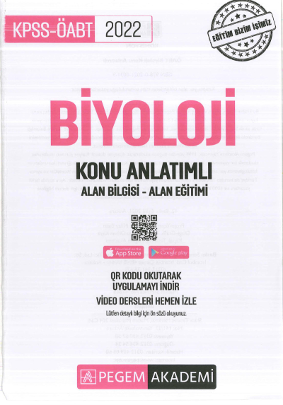 BİYOLOJİ KONU ANLATIMI ALAN BİLGİSİ - ALAN EĞİTİMİ FotokoPink