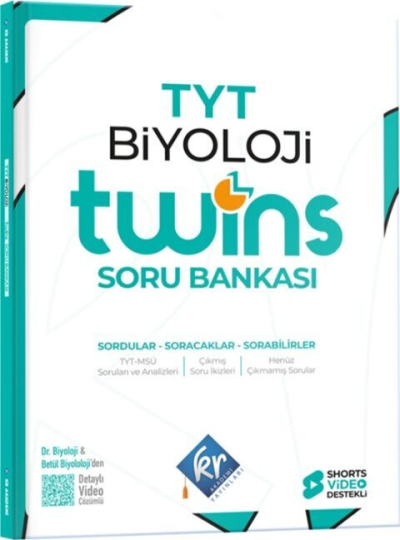 TYT Twins Biyoloji Soru Bankası KR Akademi Yayınları FotokoPink