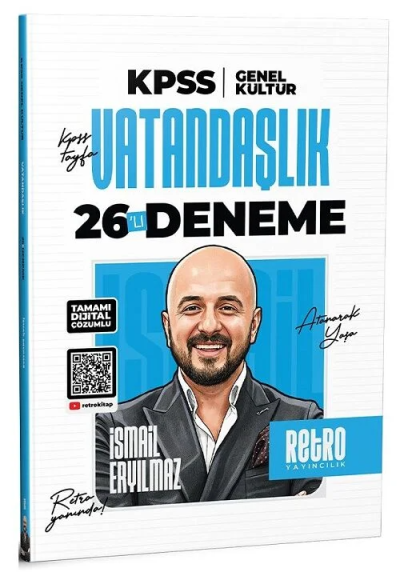 2026 KPSS Genel Kültür Vatandaşlık 26'lı Deneme Retro Yayıncılık FotokoPink