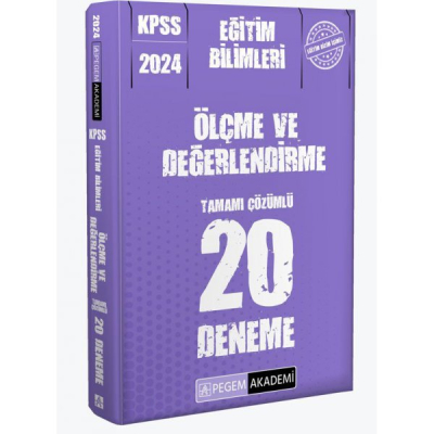 ÖLÇME VE DEĞERLENDİRME 20 DENEME TAMAMI ÇÖZÜMLÜ FotokoPink