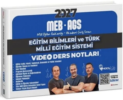 MEB-AGS Eğitim Bilimleri ve Türk Milli Eğitim Sistemi Video Ders Notları - Ömer Ekici Hoca Kafası Yayınları FotokoPink