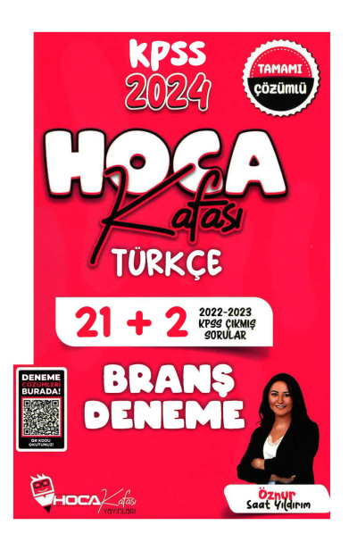 2024 KPSS Türkçe 21+2 Deneme Video Çözümlü Hoca Kafası Yayınları FotokoPink