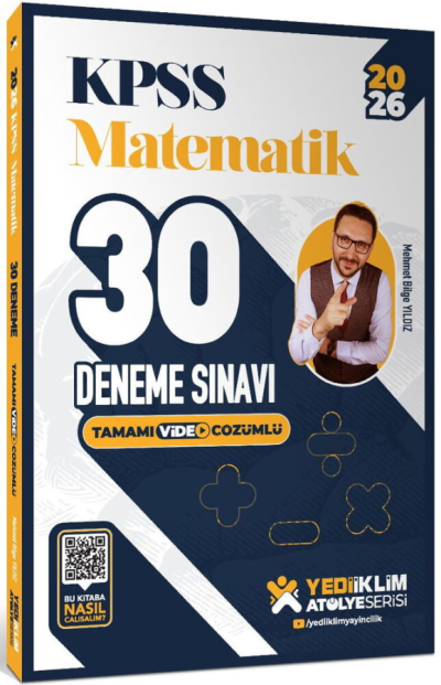 2026 KPSS Matematik Atölye Serisi 30 Deneme Yediiklim FotokoPink