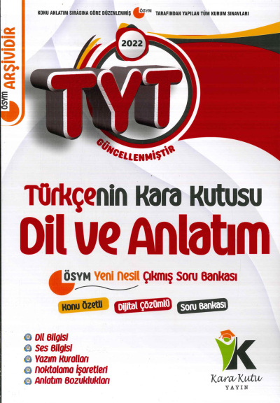 TYT TÜRKÇENİN KARA KUTUSU DİL VE ANLATIM SORU BANKASI