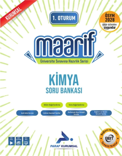 2028 Maarif TYT Kimya Soru Bankası Paraf Yayınları FotokoPink