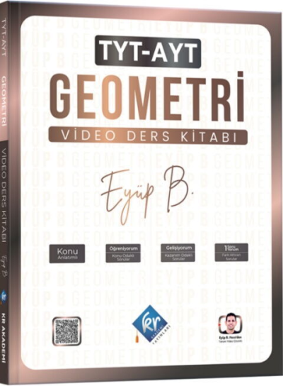 TYT AYT Geometri Eyüp Hoca Video Ders Kitabı KR Akademi FotokoPink