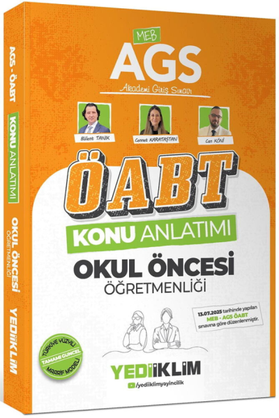 2026 MEB AGS ÖABT Okul Öncesi Öğretmenliği Konu Anlatımı Yediiklim Yayınları FotokoPink