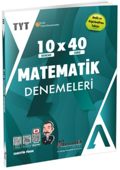 Alternatif Yayınları TYT Matematik 10 x 40 Branş Denemeleri FotokoPink