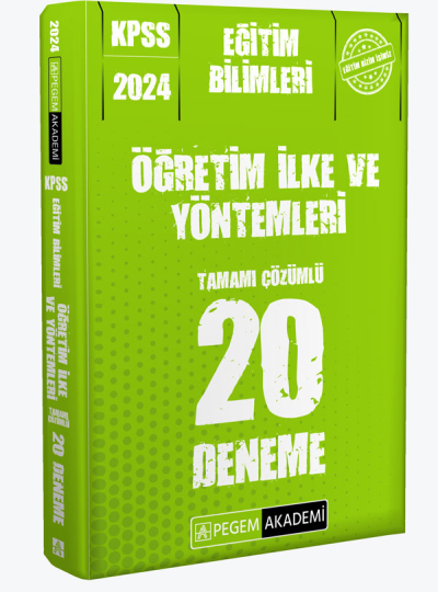 2024 KPSS Eğitim Bilimleri Öğretim İlke ve Yöntemleri 20 Deneme FotokoPink