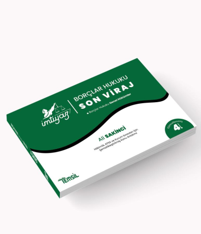 İmtiyaz Borçlar Hukuku 'Son Viraj' Genel Hükümler Ali Sakinci Ağustos 2024 FotokoPink