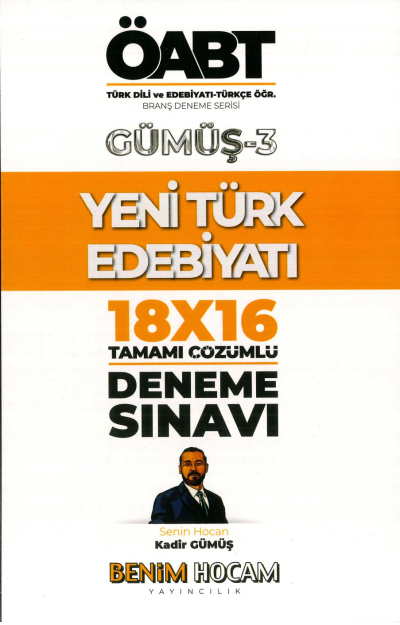 YENİ TÜRK EDEBİYATI 18X16 ÇÖZÜMLÜ DENEME GÜMÜŞ-3 FotokoPink