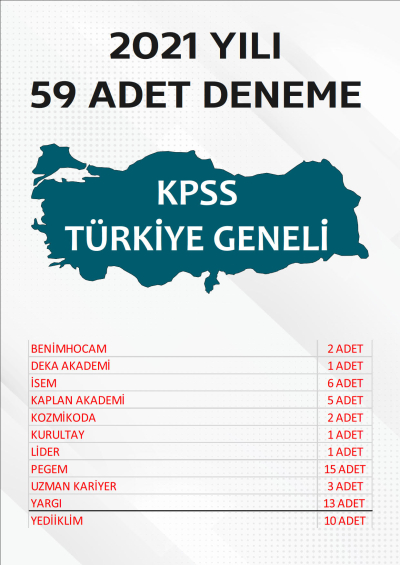59 ADET TG DENEME 2021 YILI TG LİSTEMİZDEKİ TÜM YAYINLARI KAPSAR (TG149-TG159 ARASI) FotokoPink