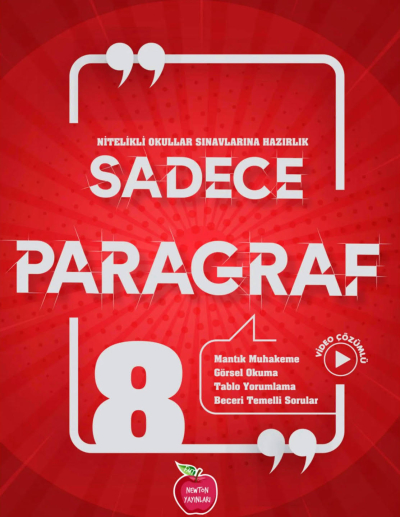 8.Sınıf LGS Sadece Paragraf Soru Bankası Newton Yayınları FotokoPink