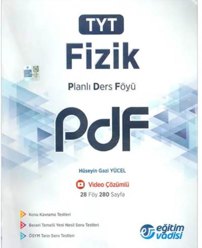 TYT Fizik Planlı Ders Föyü PDF Eğitim Vadisi Yayınları FotokoPink