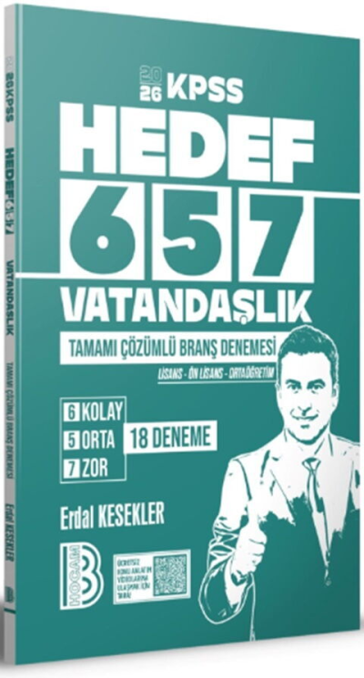 2026 KPSS Vatandaşlık 18 Branş Deneme Benim Hocam FotokoPink