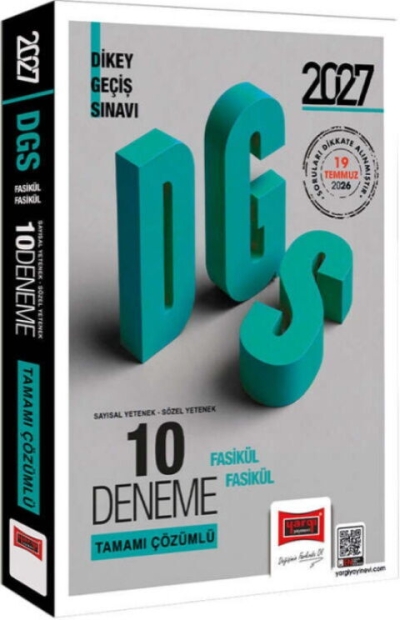 2027 DGS 10 Deneme Fasikül Çözümlü Yargı Yayınları FotokoPink