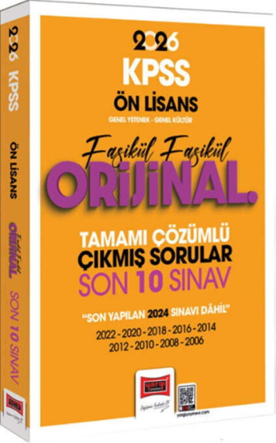 2026 KPSS Ön Lisans GK GY Fasikül Fasikül Orijinal Tamamı Çözümlü Çıkmış Son 10 Sınav Yargı Yayınları
