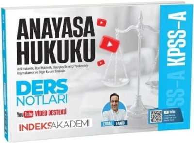 KPSS A Grubu Anayasa Hukuku Video Ders Notları Erdal Fanid İndeks Akademi Yayıncılık