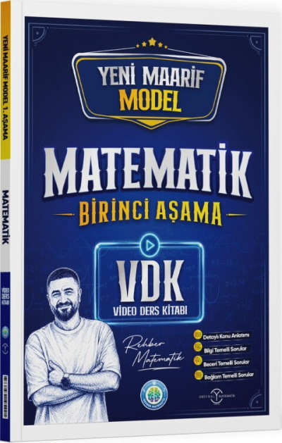 Maarif 1. Aşama Matematik Video Ders Kitabı Rehber Matematik FotokoPink