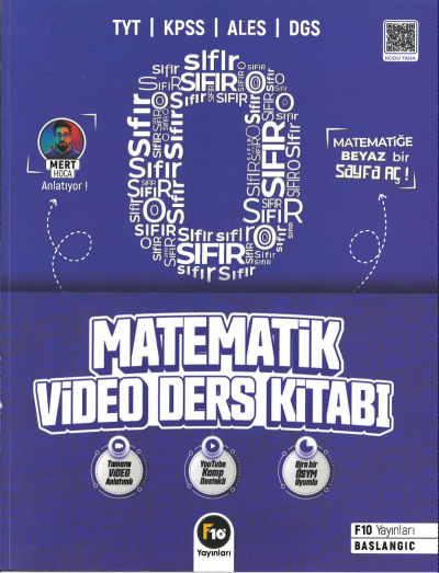 TYT KPSS ALES DGS Sıfırdan Matematik Video Ders Kitabı F10 Yayınları FotokoPink