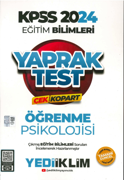 ÖĞRENME PSİKOLOJİSİ YAPRAK TEST FotokoPink