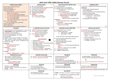 2026 KPSS Tarih Zeynep Kara Not (TAM BOY ALMANIZ ÖNERİLİR) FotokoPink