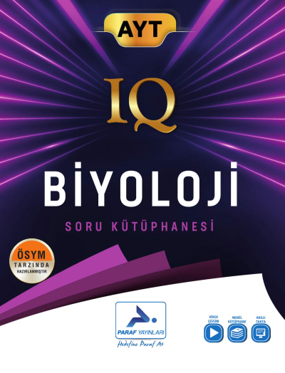 AYT Biyoloji IQ Soru Kütüphanesi Paraf Yayınları FotokoPink