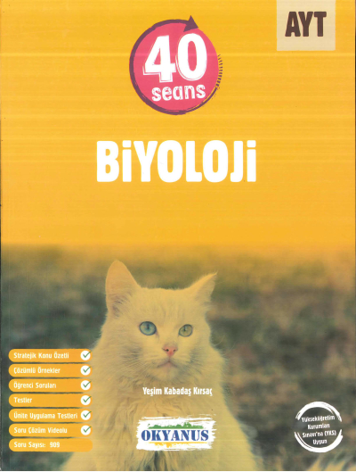 AYT 40 SEANS BİYOLOJİ SORU BANKASI FotokoPink