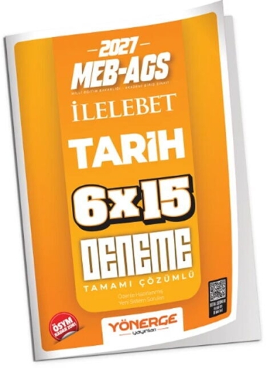 MEB-AGS Tarih İLELEBET 6x15 Deneme Çözümlü Yönerge Yayınları FotokoPink
