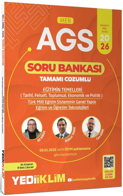 2026 MEB AGS Eğitimin Temelleri ve Temel Kavramlar Türk Milli Eğitim Sisteminin Tamamı Çözümlü Soru Bankası Yediiklim Yayınları FotokoPink