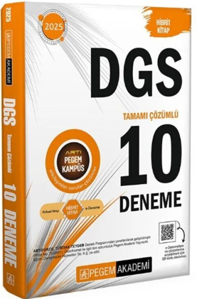 2025 DGS 10 Deneme Pegem Yayınları FotokoPink