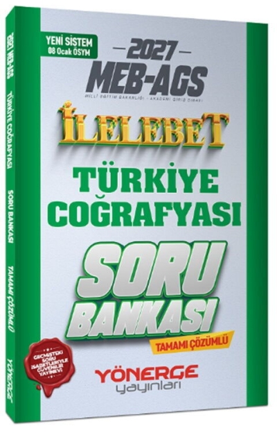 MEB-AGS Türkiye Coğrafyası İlelebet Soru Bankası Çözümlü Yönerge Yayınları FotokoPink