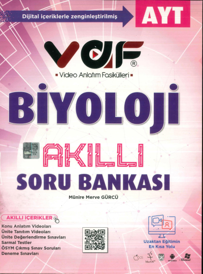 AYT Biyoloji Soru Bankası Vaf Yayınları