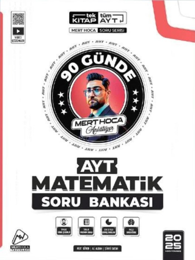 90 GÜNDE AYT MATEMATİK SORU BANKASI 2025 MODEL MERT GÜVEN HOCA FotokoPink