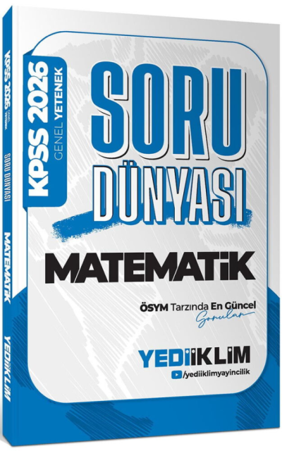 2026 KPSS Genel Yetenek Matematik Soru Dünyası Yediiklim Yayınları