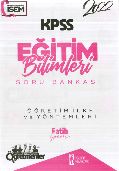 ÖĞRETİM İLKE VE YÖNTEMLERİ SORU BANKASI FotokoPink