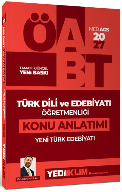 2027 MEB AGS ÖABT Türk Dili ve Edebiyatı Öğretmenliği Yeni Türk Edebiyatı Konu Anlatımı Yediiklim Yayınları FotokoPink