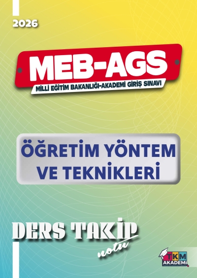 2026 MEB-AGS Öğretim Yöntem ve Teknikleri Ders Takip Notu TKM Akademi FotokoPink