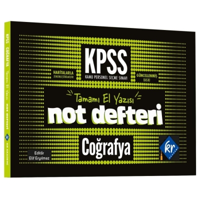 KPSS Coğrafya Konu Anlatımlı Not Defteri KR Akademi FotokoPink